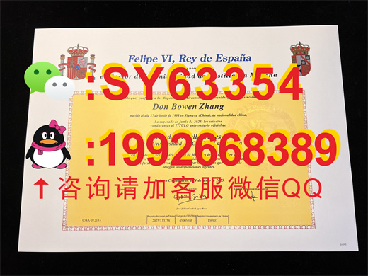 卡斯蒂利亚-拉曼恰大学毕业证书模板展示  /  成绩单样本展示